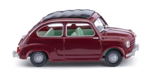 Wiking 009908 - H0 - Fiat 600 - weinrot